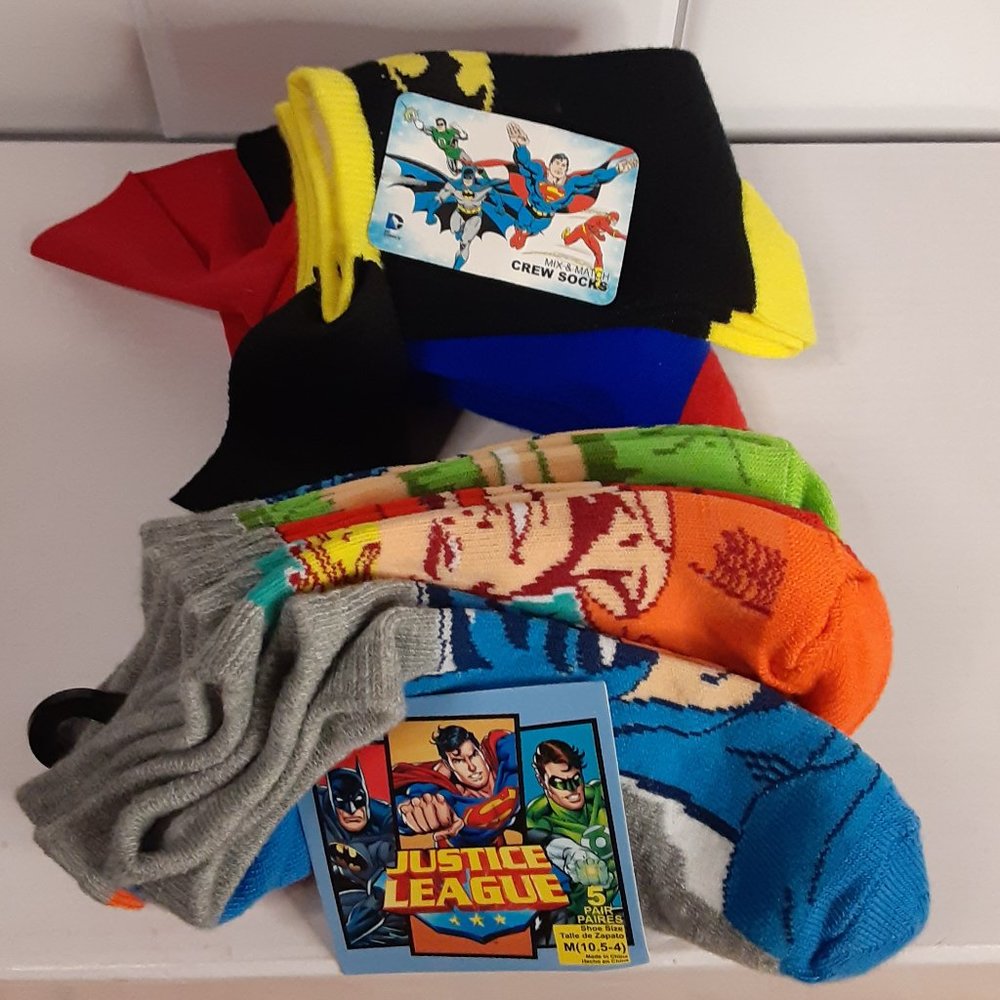 DC Comics Children Socks Bundle - 8 Pair